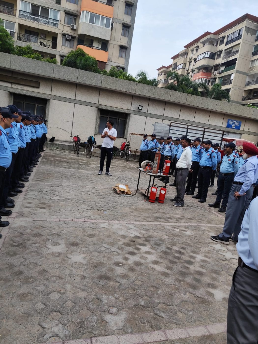 Security control room and fire response team